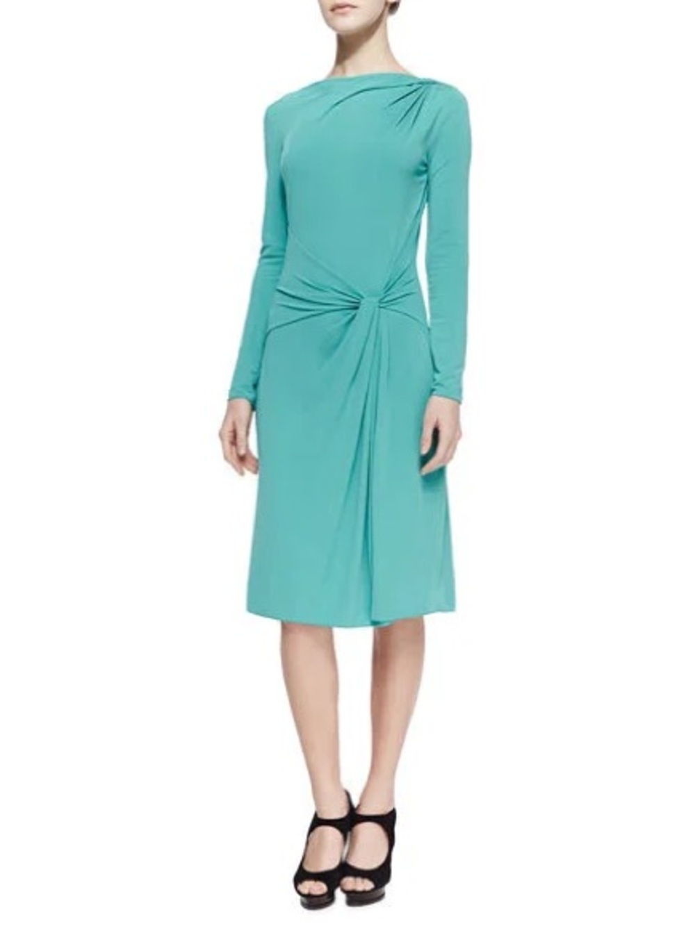 Armani Collezioni Twist Draped Jersey Dress Size US 8